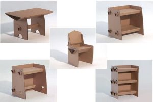 Muebles Miniatura De Carton