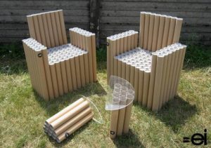 Muebles Reciclados Con Tubos De Carton
